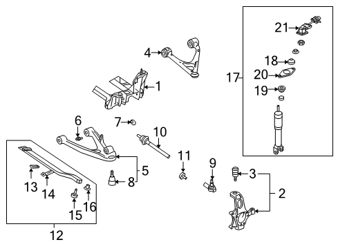 2005 Cadillac XLR Spring, Rear Diagram for 15233391