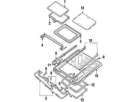 1986 Oldsmobile 98 Sunroof Diagram