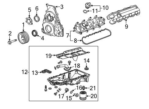 2016 Chevy Corvette Engine Parts & Mounts, Timing, Lubrication System Diagram 2 - Thumbnail