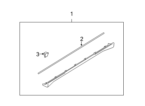Molding, Rocker Panel Diagram for 30026904