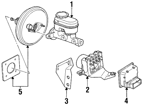 2000 Saturn SC1 Anti-Lock Brakes Diagram