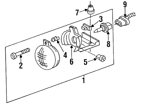 1995 Pontiac Firebird Bulbs Diagram