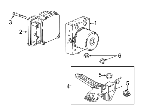 2017 Chevy Camaro ABS Components Diagram