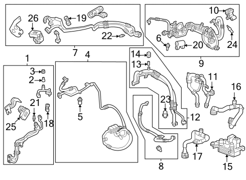 2023 Cadillac LYRIQ Retainer Nut, Black Diagram for 11546459