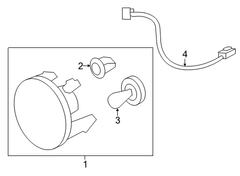 2012 GMC Yukon Chassis Electrical - Fog Lamps Diagram