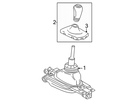 2023 Cadillac CT5 Center Console Diagram