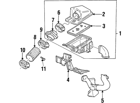 1999 Oldsmobile Cutlass Air Inlet Diagram