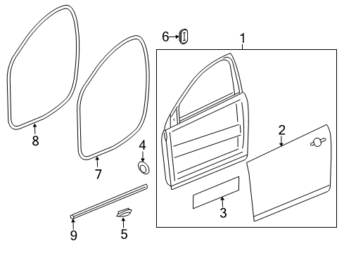 2015 Buick Verano Front Door Diagram