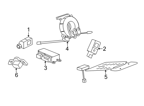 2017 Chevy Camaro Air Bag Components Diagram 2 - Thumbnail