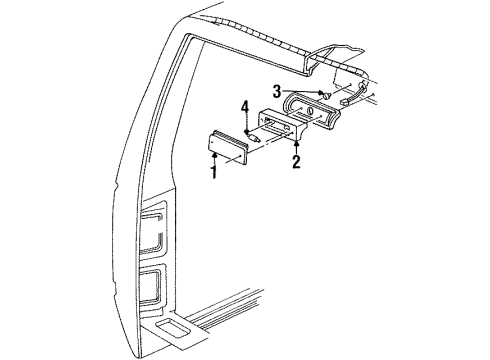 1992 GMC K2500 Cargo Lamps Diagram 3 - Thumbnail