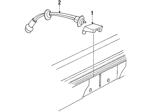 1986 Oldsmobile Cutlass Ciera License Lamps Diagram