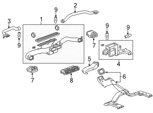 2011 GMC Sierra 1500 Ducts Diagram
