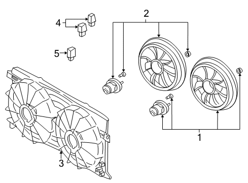 2000 Buick LeSabre Cooling System, Radiator, Water Pump, Cooling Fan Diagram