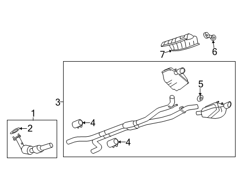 2012 Chevy Camaro Exhaust Components Diagram 3 - Thumbnail