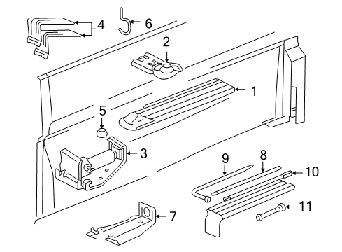 2007 GMC Sierra 1500 Classic Interior Trim - Cab Diagram 10 - Thumbnail