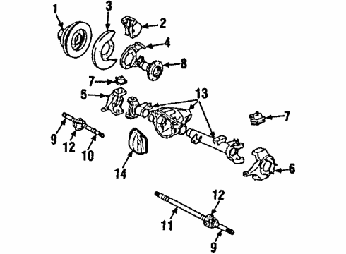 1986 Chevy C30 Front Brakes Diagram