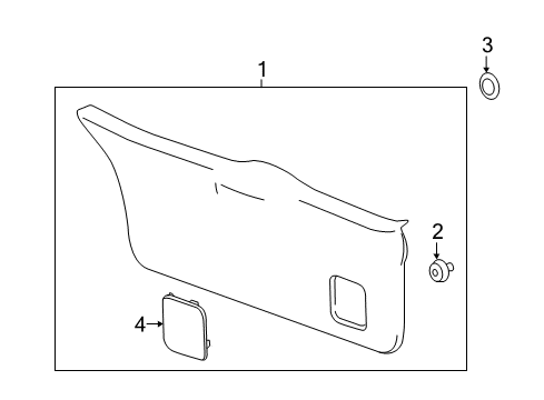 2022 Chevy Spark Interior Trim - Lift Gate Diagram