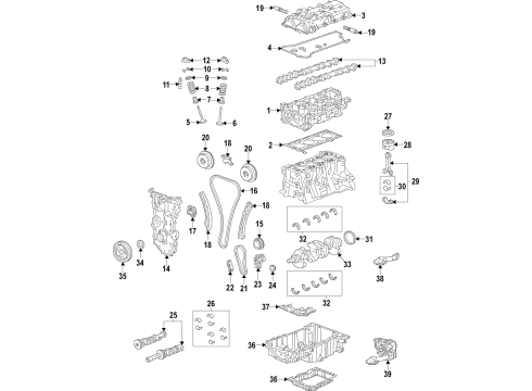 2020 Buick Regal Sportback Motor Mount Diagram for 84080173