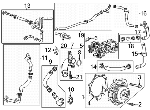 2021 GMC Yukon XL Nitrogen Oxide Sensor Diagram for 55513243