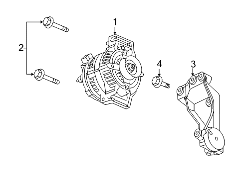 2008 Cadillac SRX Alternator Diagram 2 - Thumbnail