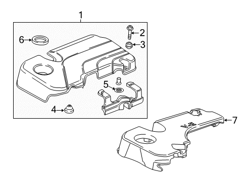 2019 Chevy Cruze Engine Appearance Cover Diagram