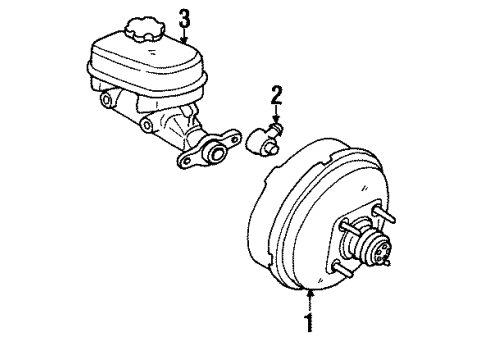 1995 Chevy Monte Carlo Cowl & Components Diagram