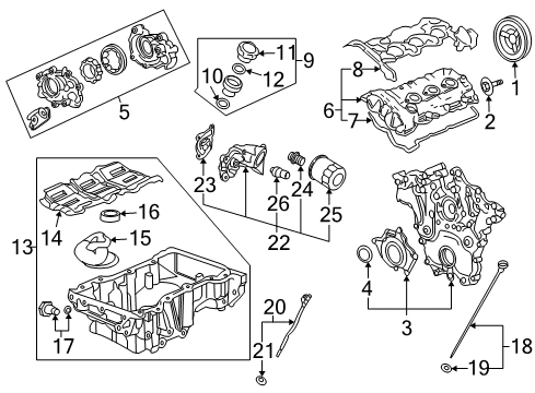 2008 Saturn Vue Dipstick Diagram for 12618563