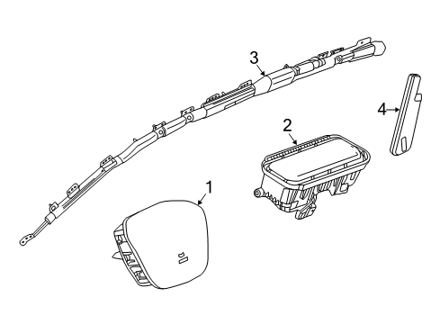 2021 GMC Canyon Air Bag Components Diagram