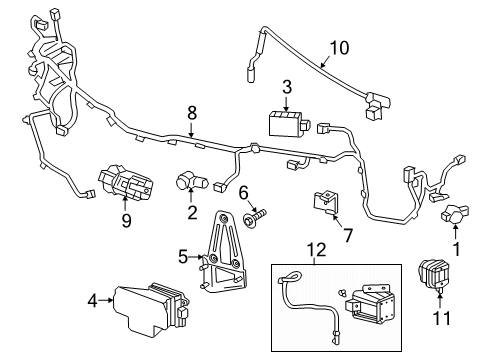 2018 Cadillac XT5 Body Control Module Diagram for 13534188