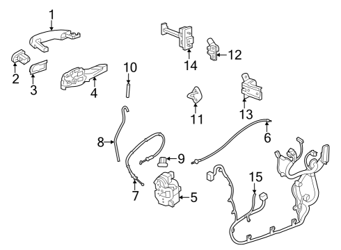2024 Buick Encore GX Lock & Hardware Diagram 3 - Thumbnail