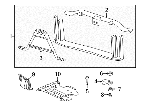2005 Chevy Silverado 1500 Radiator Support Diagram