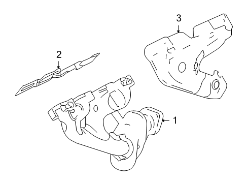 2006 Cadillac XLR Heat Shield, Passenger Side Diagram for 12567613