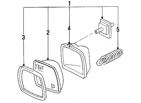 1993 Chevy S10 Headlamps Diagram