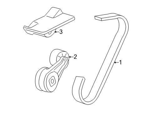 2002 Buick Century Belts & Pulleys Diagram
