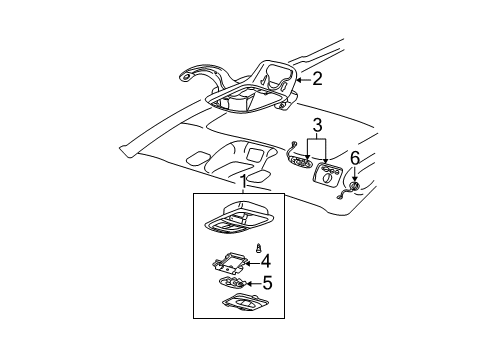 2002 Buick Rendezvous Overhead Console Diagram
