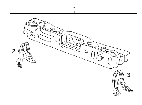 2022 Chevy Spark Radiator Support Diagram
