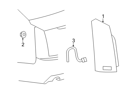 2011 Cadillac CTS Tail Lamps Diagram