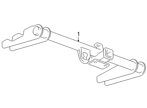 2011 GMC Sierra 1500 Trailer Hitch Components Diagram