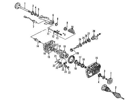 2008 Cadillac Escalade ESV Front Axle Diagram