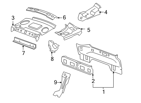 2012 Chevy Impala Rear Body Diagram
