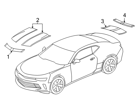 2017 Chevy Camaro Stripe Tape Diagram 7 - Thumbnail