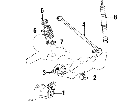 1993 Buick Century Coil Spring, Rear Diagram for 22077724