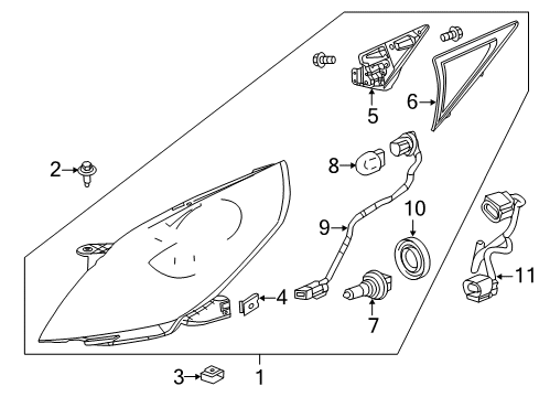 2013 Chevy Spark Bulbs Diagram