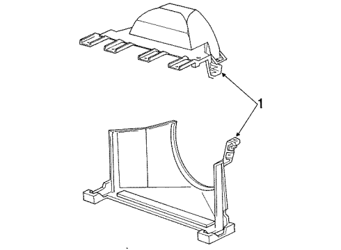 1993 Chevy Caprice Shroud Diagram for 10165033
