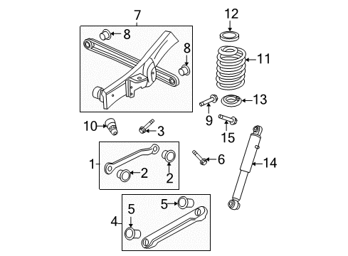 2008 Cadillac Escalade ESV Rear Suspension Diagram