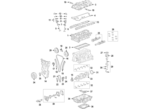 2021 Chevy Camaro Transmission Mount Diagram for 84119727