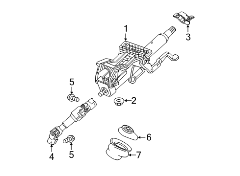 2011 Chevy Volt Steering Column & Wheel, Steering Gear & Linkage Diagram 2 - Thumbnail