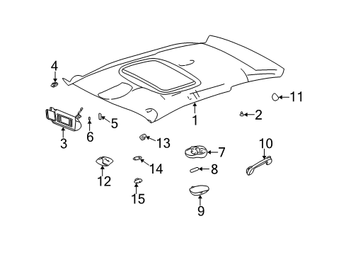 2001 Chevy Monte Carlo Coat Hook Diagram for 10429688