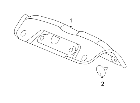 2008 Chevy Cobalt Interior Trim - Trunk Lid Diagram