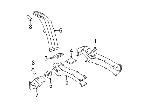 2013 GMC Yukon XL 2500 Ducts Diagram